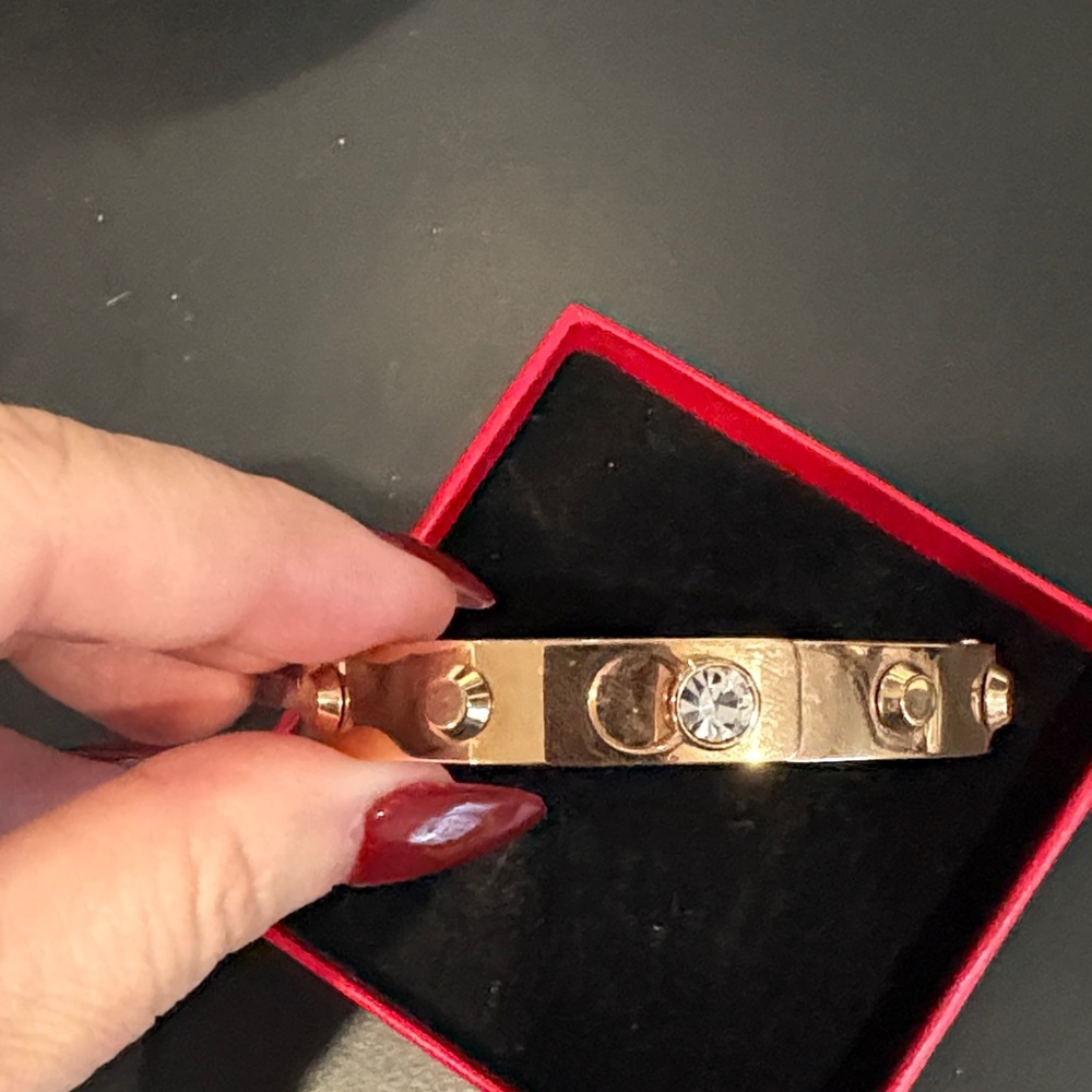 Michael Kors rose gold plated bangle